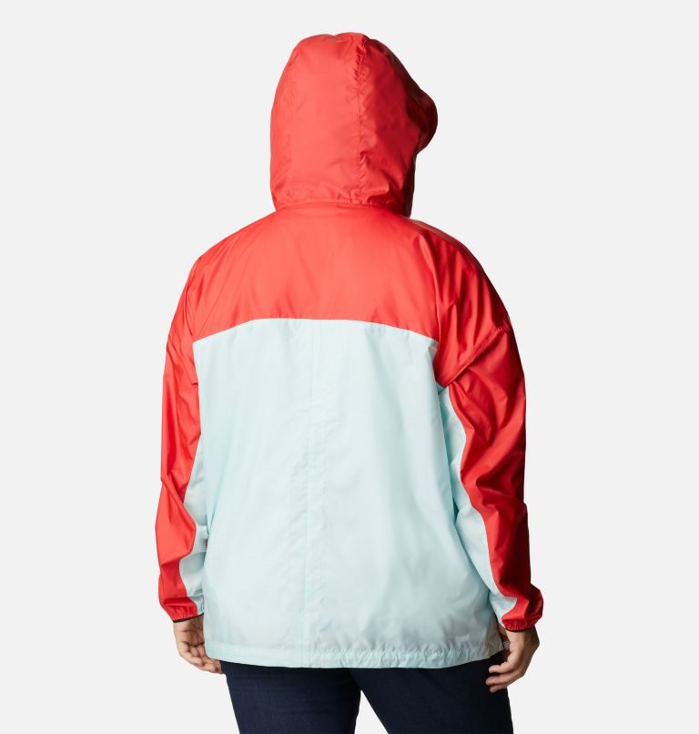 Columbia Alpine Chill Windbreaker Jakke Dame Rød Mint | Plus Size 80637S